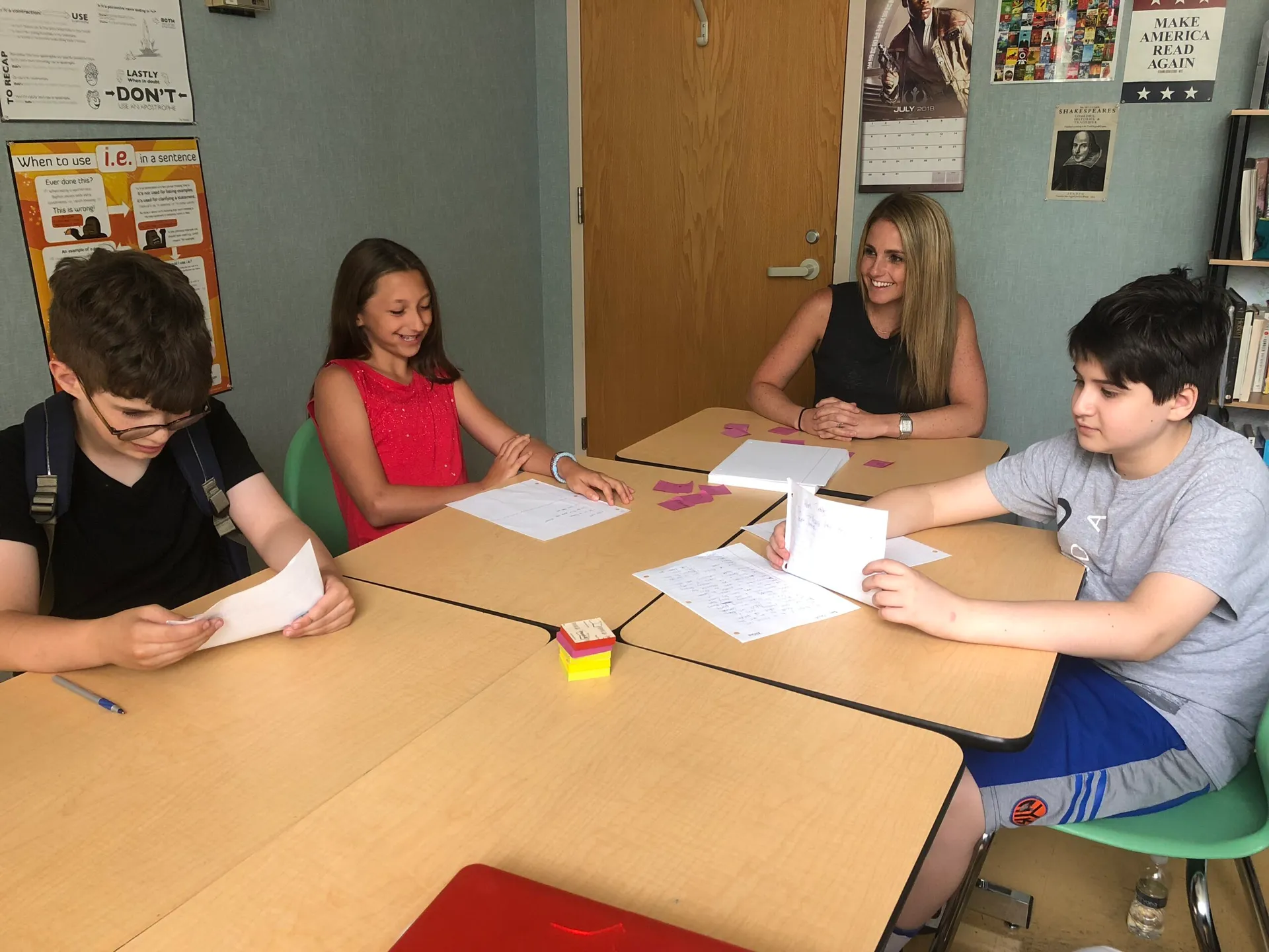 Students studying together